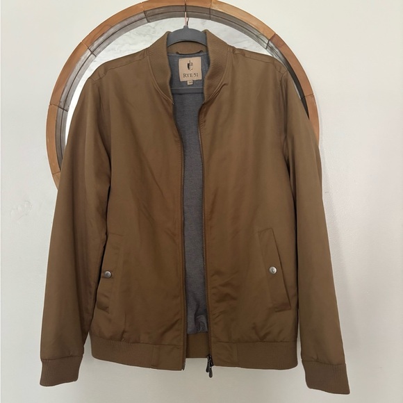 Rye 51 Men’s Brown Bomber Jacket Small - Picture 1 of 8